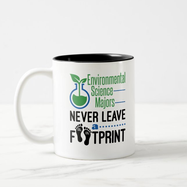 Taza Bicolor Los científicos medioambientales nunca dejan huell (Izquierda)