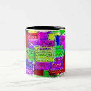 Taza Bicolor Los colores dentro