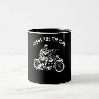 Taza Bicolor Los cuernos son para las vacas