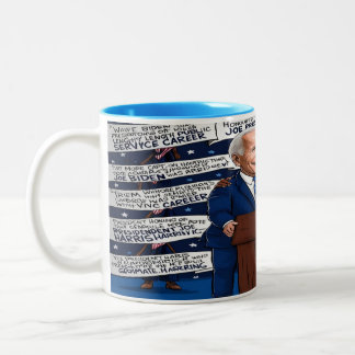 Taza Bicolor Los demócratas honran a Biden, abrazar a Harris -
