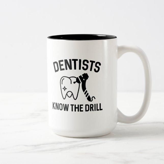Taza Bicolor Los Dentistas Conocen La Perforación (Derecha)