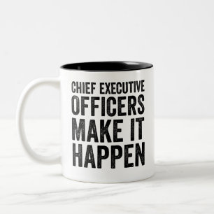 Taza Bicolor Los Directores Ejecutivos Hacen Que Ocurra