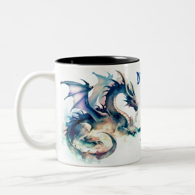 Taza Bicolor Los dragones gobiernan la diversión (Izquierda)
