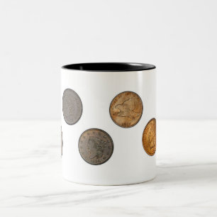 Taza Bicolor Los E.E.U.U. monedas de un centavo