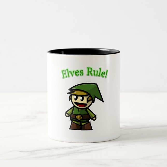 Taza Bicolor ¡Los Elfos Gobernan! (Centro)