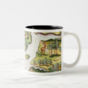 Taza Bicolor Los franceses erigen una columna