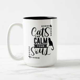 Taza Bicolor Los Gatos Cutos Pueden Calentar Tu Alma