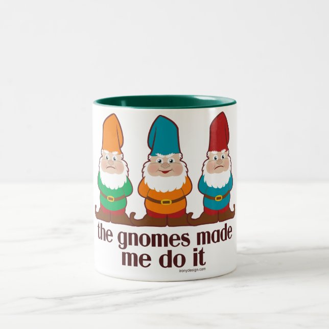 Taza Bicolor Los gnomos hicieron que lo hace (Centro)