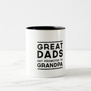 Taza Bicolor Los grandes papás consiguen promovidos al abuelo