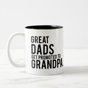 Taza Bicolor Los grandes papás consiguen promovidos al abuelo
