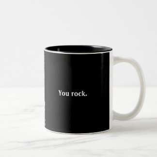 Taza Bicolor Los guijarros de Maine, usted oscila