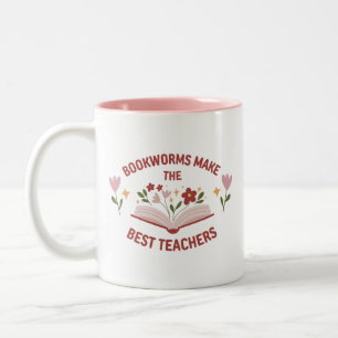 Taza Bicolor Los gusanos de biblioteca hacen de los mejores pro