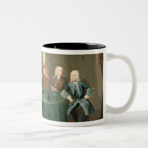 Taza Bicolor Los hermanos Clarke con otros caballeros que toman