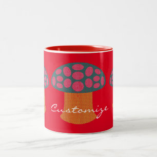 Taza Bicolor Los hongos rojos de Amanita Thunder_Cove