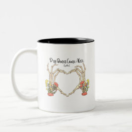 Taza Bicolor Los huesos secos se vuelven vivos inspiradores cri