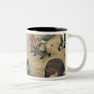 Taza Bicolor Los juegos de los niños: detalle de la sección
