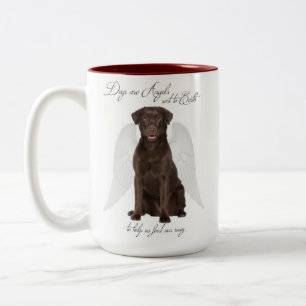 Taza Bicolor Los laboratorios de chocolate son angels Mug