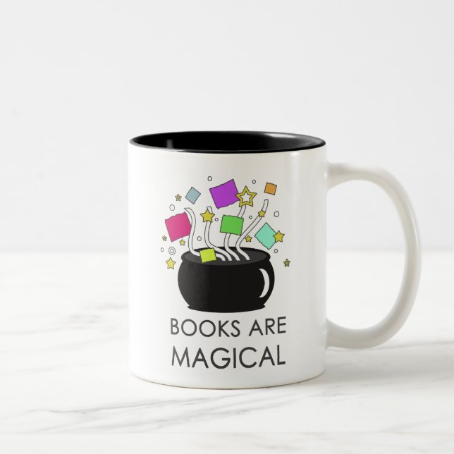 Taza Bicolor Los libros son mágicos (Derecha)