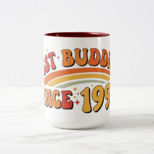Taza Bicolor Los mejores amigos desde el diseño de 1996