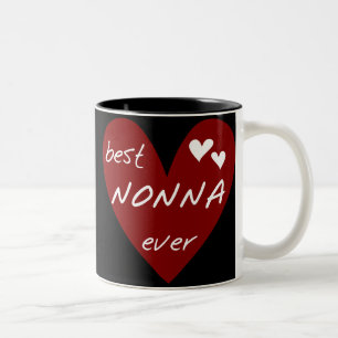 Taza Bicolor Los mejores regalos de las camisetas de Nonna del