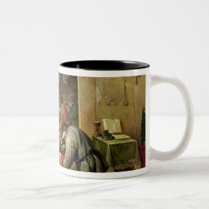 Taza Bicolor Los monos en la escuela