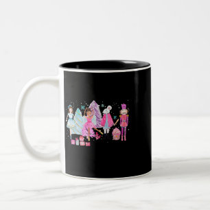 Taza Bicolor Los Navidades rosados del ballet de nueces Plum Fa