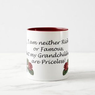 Taza Bicolor Los nietos son inestimables