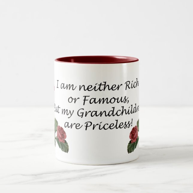 Taza Bicolor Los nietos son inestimables (Centro)