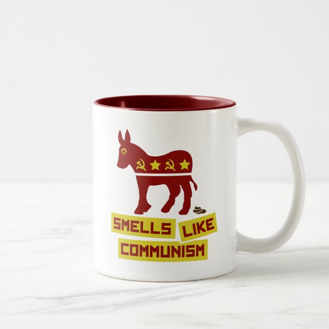 Taza Bicolor Los olores tienen gusto de comunismo (Derecha)