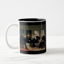 Taza Bicolor Los pacificadores con Abraham Lincoln