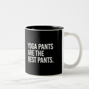Taza Bicolor Los pantalones de la yoga son los mejores