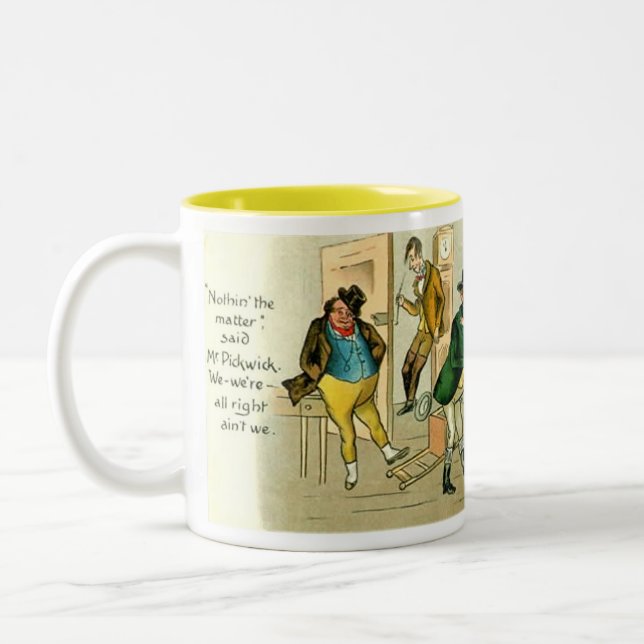 Taza Bicolor "Los Papeles Pickwick" (Izquierda)
