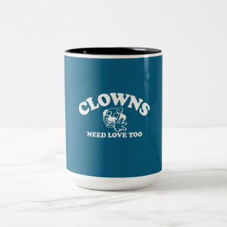 Taza Bicolor Los payasos también necesitan amor