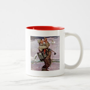 Taza Bicolor Los pescados están saltando