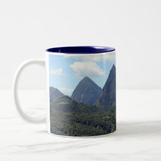 Taza Bicolor Los Pitons y el Soufriere
