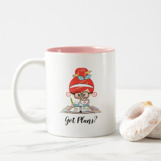 Taza Bicolor Los planes conseguidos personalizaron Redhead de