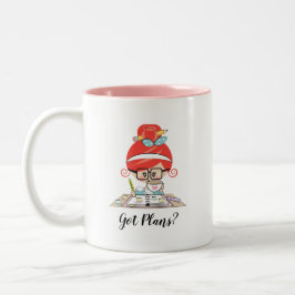 Taza Bicolor Los planes conseguidos personalizaron Redhead de