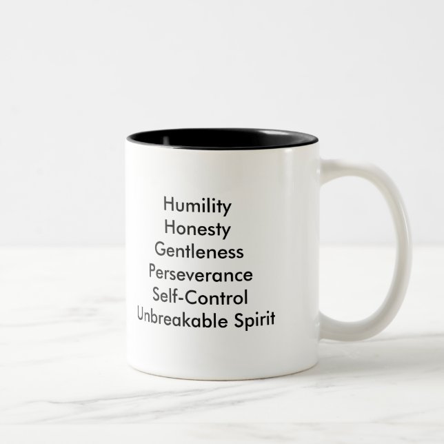 Taza Bicolor Los principios de Choi Kwang hacen (Derecha)