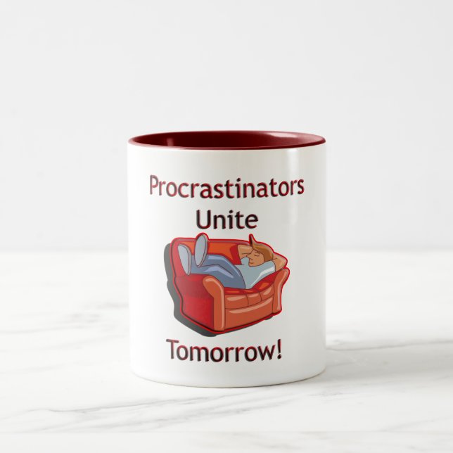 Taza Bicolor Los Procrastinators unen (Centro)