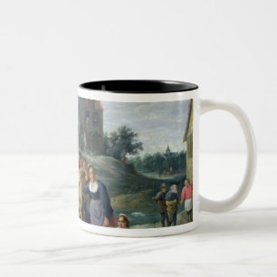 Taza Bicolor Los siete actos de la misericordia