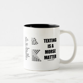 Taza Bicolor Los Textos Son Un Asunto Morse (Código Morse)