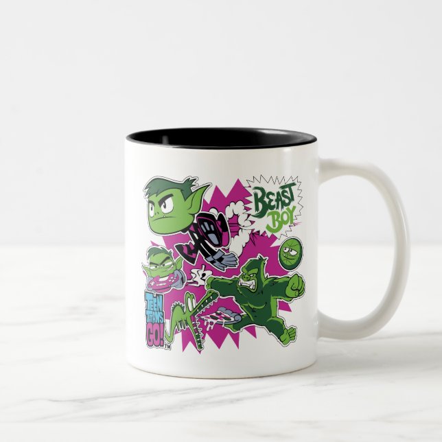 Taza Bicolor ¡Los titanes adolescentes se van! | Becas de besti (Derecha)