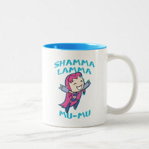 Taza Bicolor ¡Los titanes adolescentes van! El   Starfire