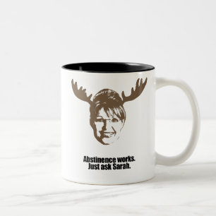Taza Bicolor Los trabajos de la abstinencia - pregunte a Sarah