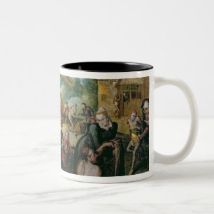 Taza Bicolor Los trabajos de la misericordia