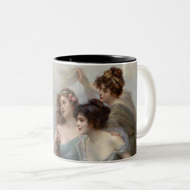 Taza Bicolor "Los tres grados" por Edouard Bisson (Anverso derecho)