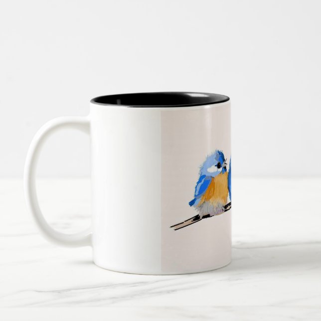 Taza Bicolor Los tres pequeños Bluebirds (Izquierda)