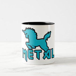 Taza Bicolor Los unicornios son Metalizado