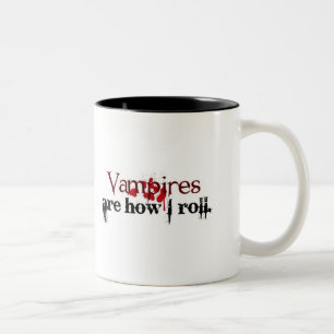 Taza Bicolor Los vampiros son cómo ruedo