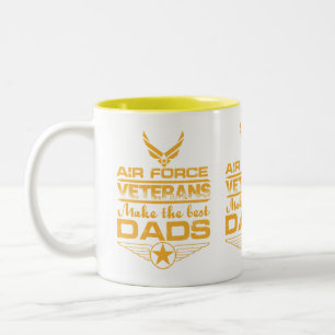 Taza Bicolor Los veteranos de la Fuerza Aérea hacen los mejores